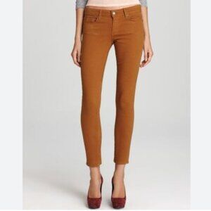 Paige Skyline Skinny Jeans in Caramel